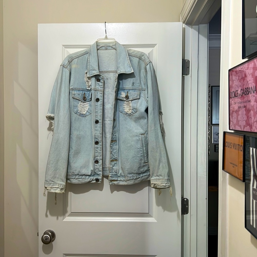 Distressed Denim Jacket